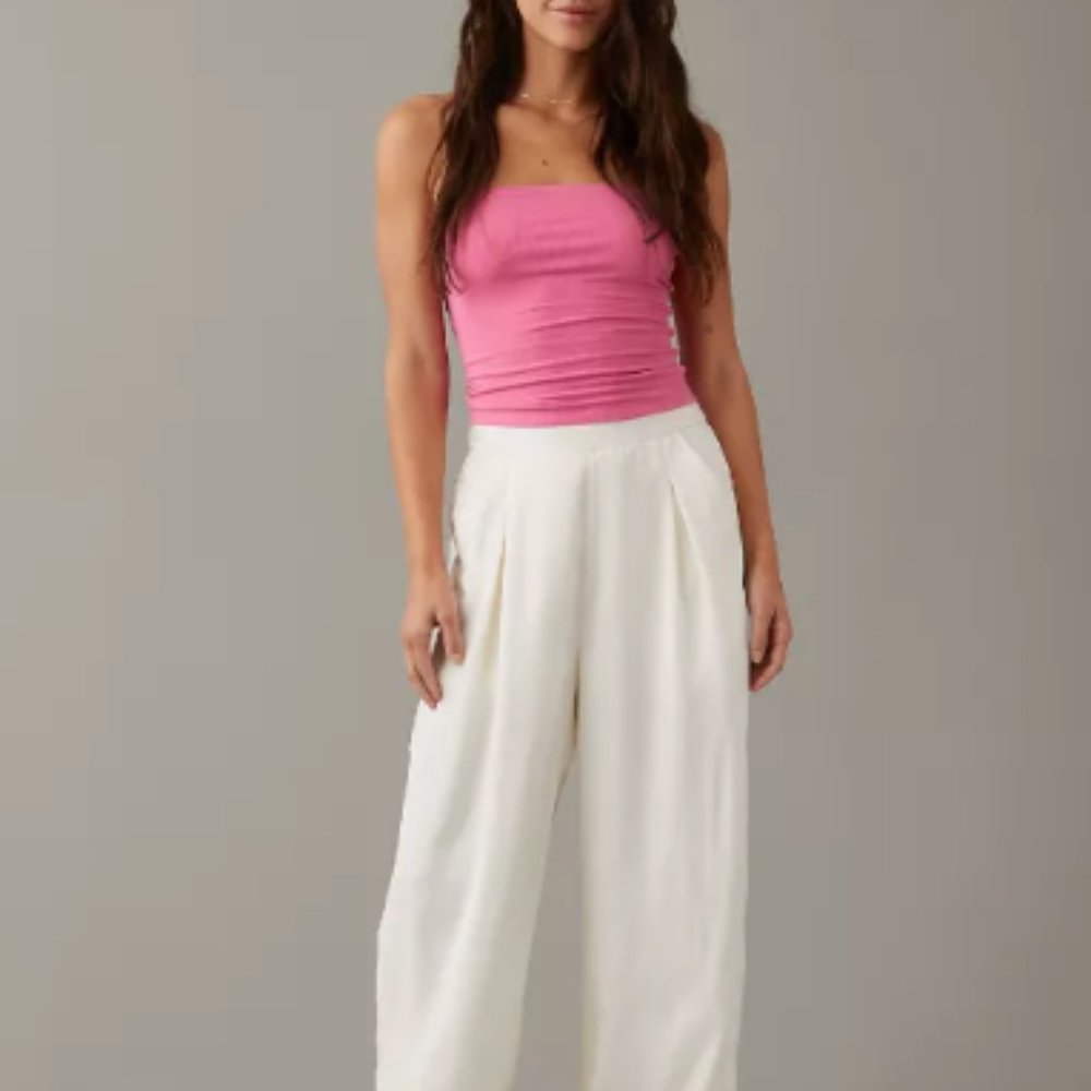 AE High-Waisted Pull-On Wide Leg Pant